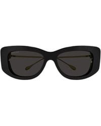 Gucci - Eyewear Specialized Fit Rectangular Frame Sunglasses - Lyst