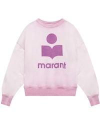 Isabel Marant - Isabel Marant Étoile Moby Logo-Printed Crewneck Sweatshirt - Lyst