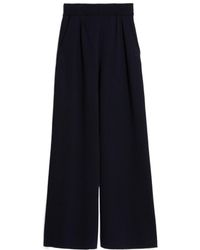 Max Mara - Wide Leg Knitted Trousers - Lyst
