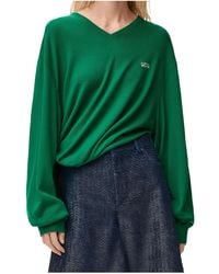 Loewe - Knotted V-Neck Sweater - Lyst