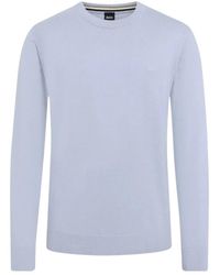 BOSS - Crew-Neck Sweater - Lyst