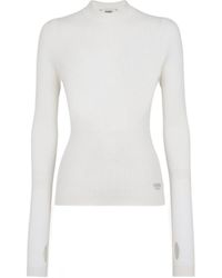 Fendi - Slim Fit Crewneck Jumper - Lyst