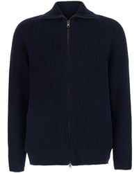 Tagliatore - Long-Sleeve Zip-Up Cardigan - Lyst