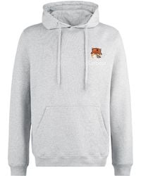 Barbour - X Maison Kitsuné Fox Head Embroidered Hoodie - Lyst