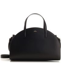 A.P.C. - Demi Lune Structured Tote Bag - Lyst