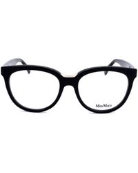 Max Mara - Round Frame Glasses - Lyst