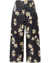 Emilia Wickstead - Faille Wide-Leg Pants - Lyst