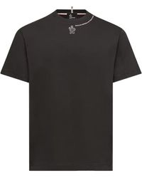 Moncler - Grenoble Logo Detailed Crewneck T-Shirt - Lyst