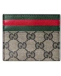 Gucci - Card Case With Web Card Slots - Lyst