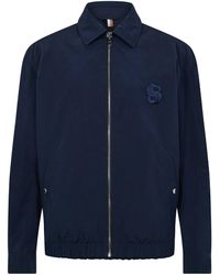 BOSS - Solid Color Casual Jacket - Lyst