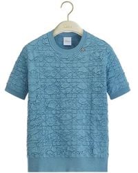 Dior - Macrocannage Short-Sleeved Sweater - Lyst