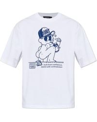 DSquared² - Graphic-Print Cotton T-Shirt - Lyst