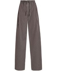 Dolce & Gabbana - Striped Wide-Leg Pants - Lyst