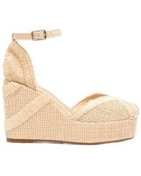 Castañer - Castañer Ankle Strap Wedge Sandals - Lyst