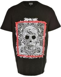 Just Cavalli - Pattern Printed Short-Sleeved T-Shirt - Lyst