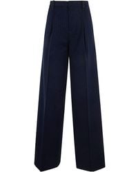 Twinset - Lurex Pinstripe Wide Leg Trousers - Lyst