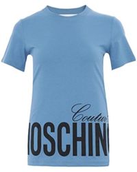 Moschino - Logo Printed Pattern T-Shirt - Lyst