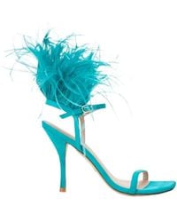 Stuart Weitzman - Open-Toed Buckles High-Heeled Sandals - Lyst