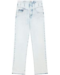 Isabel Marant - Noemie Frayed Edge Straight Leg Jeans - Lyst