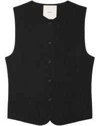 Calvin Klein - Buttoned Sleeveless Top - Lyst