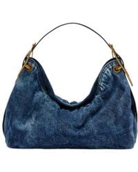 DIESEL - D-Line Denim Shoulder Bag - Lyst