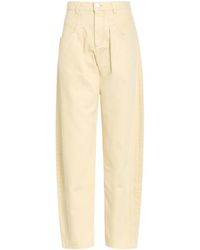 Isabel Marant - Solid Color Barrel-Leg Jeans - Lyst
