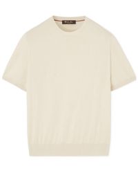 Loro Piana - Ice Wish Short-Sleeve Crewneck - Lyst