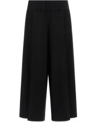 Issey Miyake - Wide-Leg Cropped Trousers - Lyst