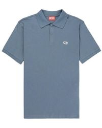DIESEL - T-Rejust-Doval-Pj Logo Patch Polo Shirt - Lyst