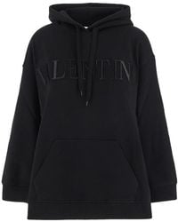 Valentino - Logo-Embossed Oversized Hoodie - Lyst
