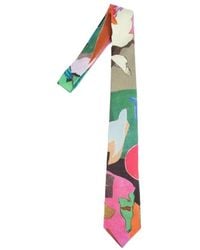 Paul Smith - River Collage Patterned Tie - Lyst