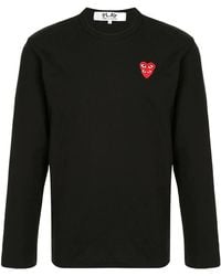 COMME DES GARÇONS PLAY - Embroidered Logo T-Shirt - Lyst