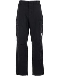 C.P. Company - Logo Plaque Trousers - Lyst
