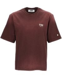 Golden Goose - Star Printed Crewneck T-Shirt - Lyst