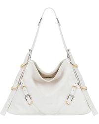 Givenchy - Voyou Logo Detailed Medium Shoulder Bag - Lyst