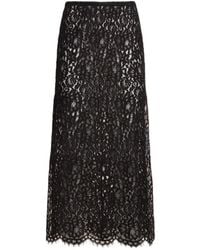 Michael Kors - Lace Side-Split Mid-Length Skirt - Lyst