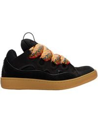 Lanvin - Zigzag-Laces Round Toe Sneakers - Lyst
