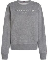 Tommy Hilfiger - Logo-Chest Crew-Neck Sweatshirt - Lyst