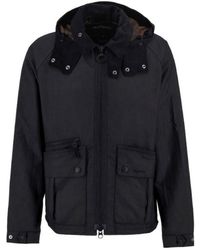 Barbour - Long-Sleeved Hooded Cotton Jacket - Lyst