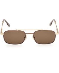 ZEGNA - Geometric Sunglasses - Lyst