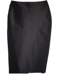 Gucci - Fine Silk Faille Midi Skirt - Lyst