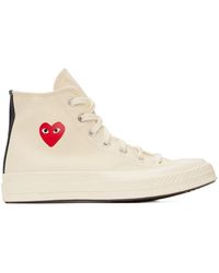 COMME DES GARÇONS PLAY - X Converse Single Heart Chuck 70 Sneakers - Lyst