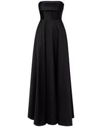 Roland Mouret - Pleated Taffeta Corset Gown - Lyst