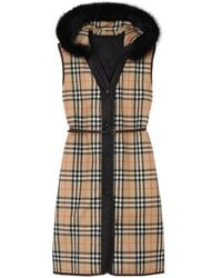 Burberry - Reversible Check Hooded Gilet - Lyst