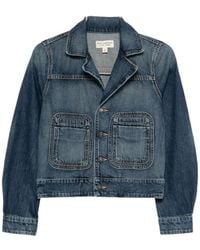 Nili Lotan - Long-Sleeved Denim Jacket - Lyst