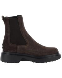 Tod's - Round Toe Slip On Boots - Lyst