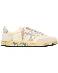 Premiata - 'Bskt Clay' Leather Sneakers - Lyst