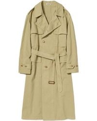 AURALEE - Belted Trench Coat - Lyst