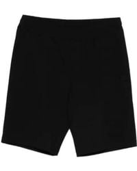 KARL LAGERFELD - Logo-Embroidered Elasticated Shorts - Lyst