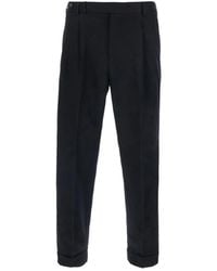 Pt Pantaloni - Pleated Turn-Up Trousers - Lyst